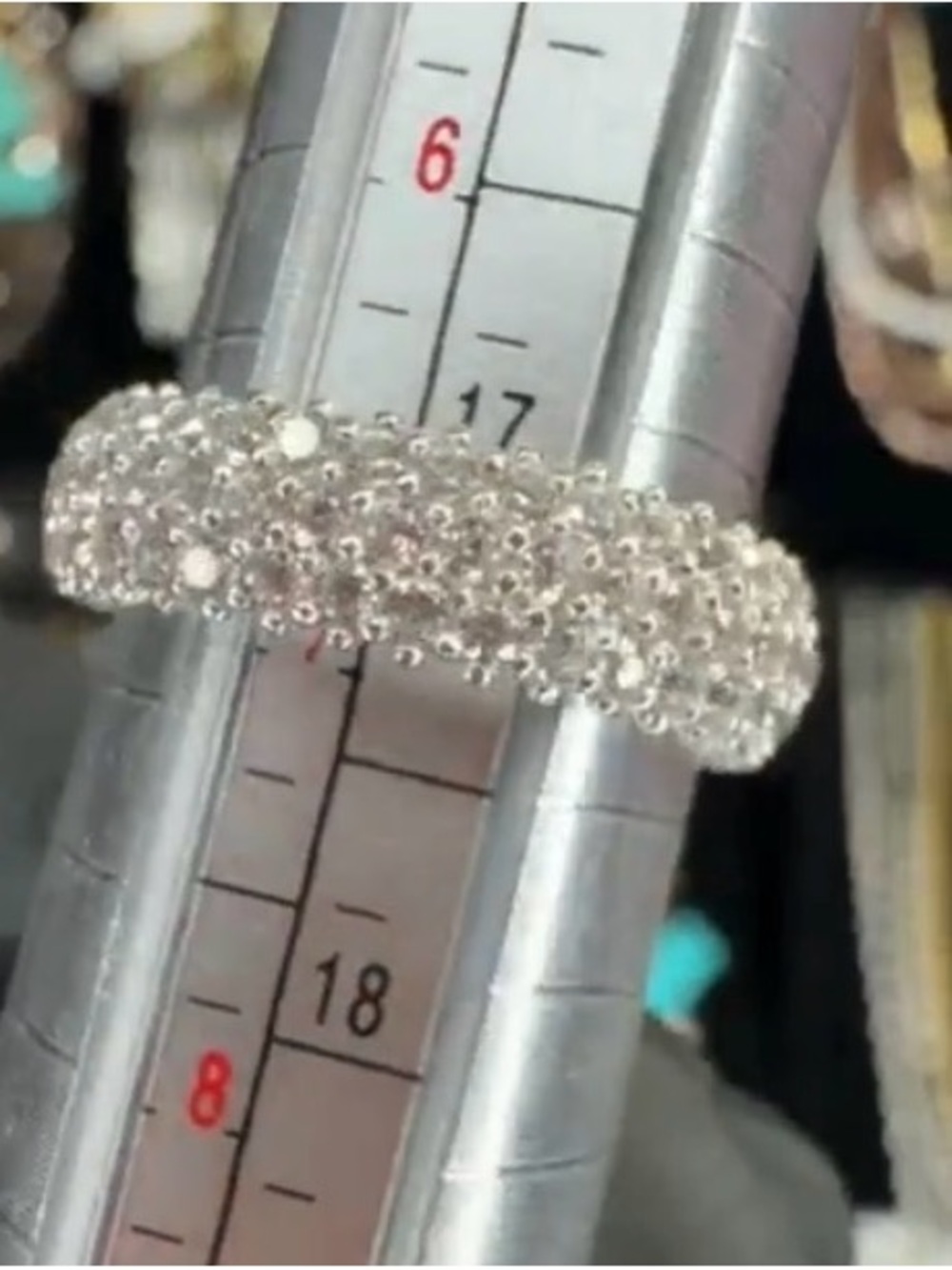 Triple A CZ Pavé Dome Ring - 925 Silver Size 7!